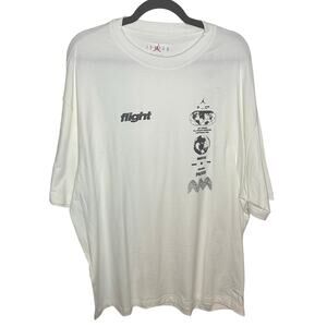 Air Jordan Men's White Flight Heritage 85 Stacked Logo T-Shirt Size XXL